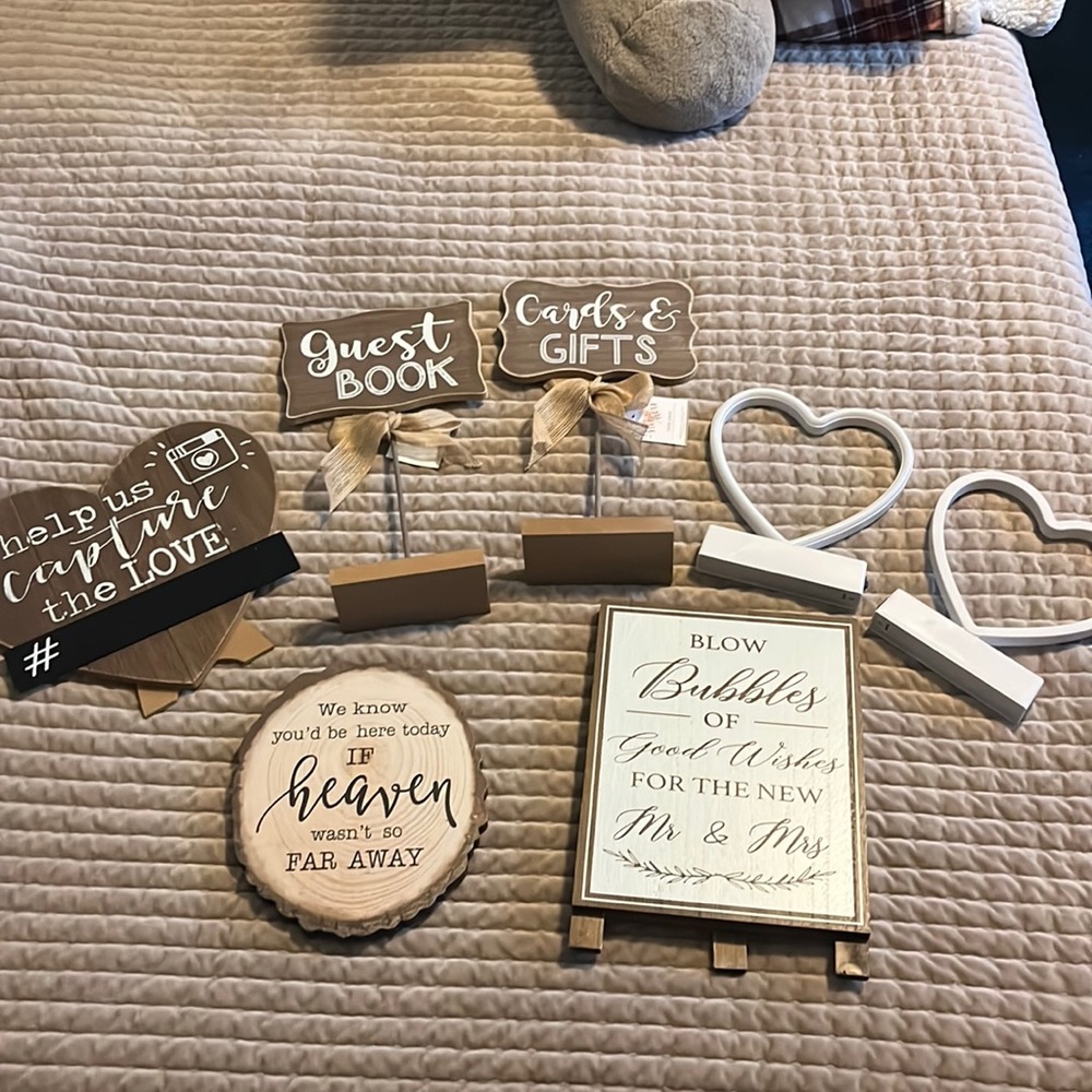 Wedding signs